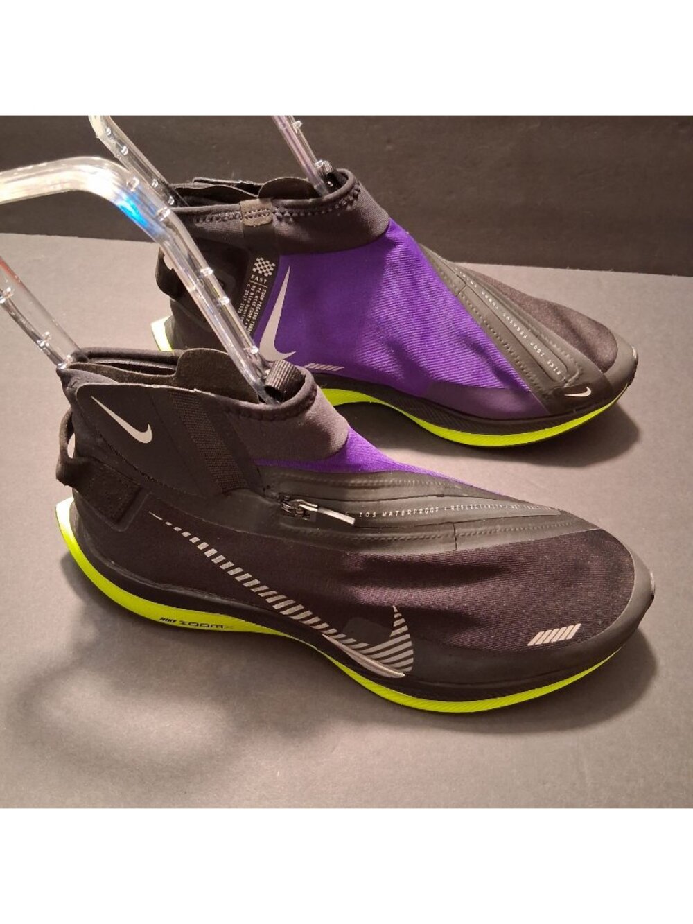 Nike Zoom Pegasus Turbo Shield Running Shoes Purple/Black Volt Mens Size 10